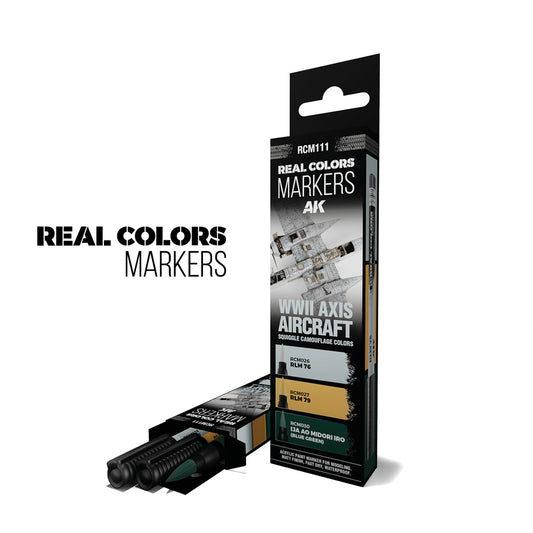AK Interactive Real Colours Markers WWII Axis Aircraft Squiggle Camo RCM111