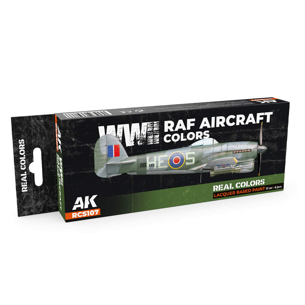 AK Interactive RCS107 WWII RAF Aircraft Colours Lacquer-Based Paint Set