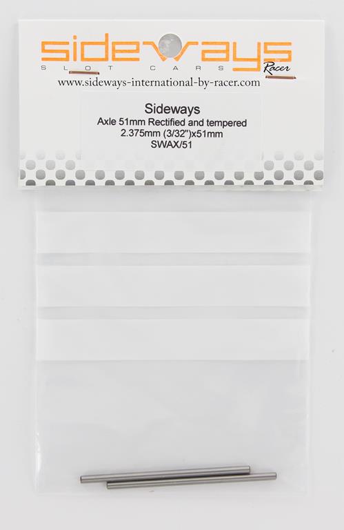 Sideways SWAX-51 Rectified & Tempered Axle 2.375mm 3/32 (2) - 51mm 1:32