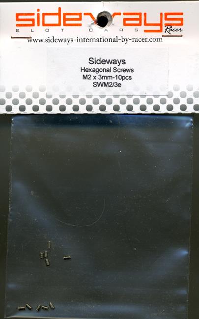 Sideways SWM2-3 Hexagonal Screws M2 x 3mm (10) 1:32