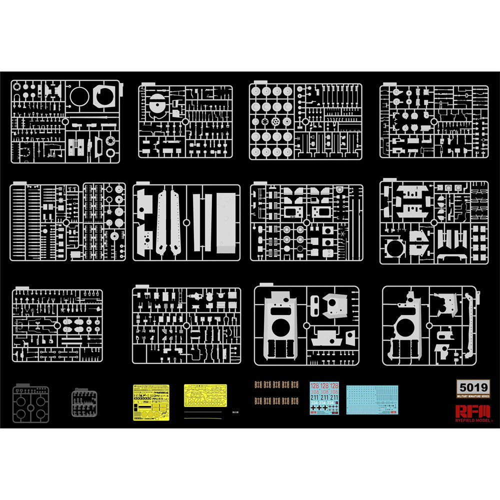 Ryefield Models 5019 Panther Ausf.G Tank 1:35 Plastic Model Tank Kit