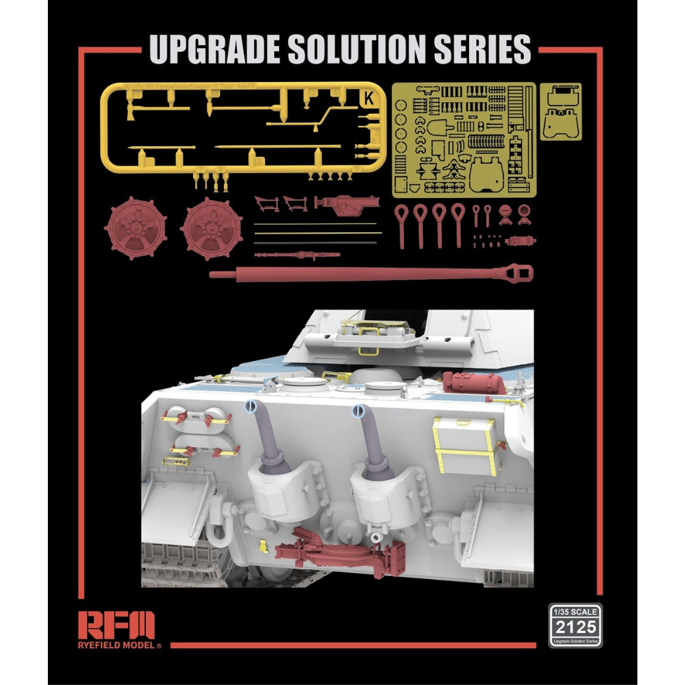Ryefield 2125 Upgrade Set for 5164/5165 King Tiger Porsche Turret 1:35 Models