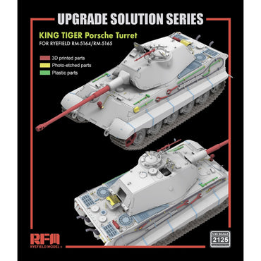 Ryefield 2125 Upgrade Set for 5164/5165 King Tiger Porsche Turret 1:35 Models