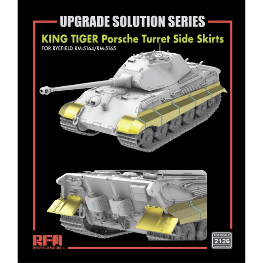 Ryefield 2126 Side Skirts Set for 5164/5165 King Tiger Porsche Turret 1:35