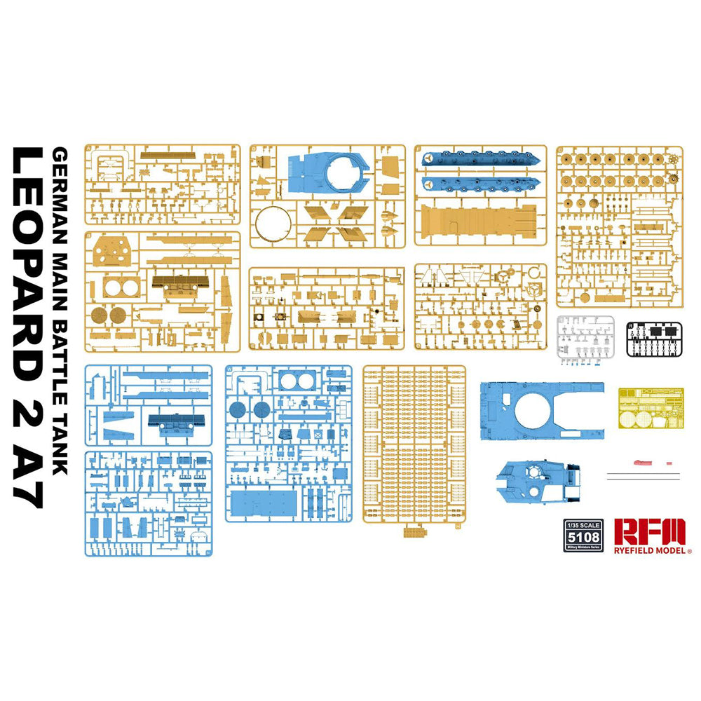 Ryefield Models 5108 Leopard 2 A7 German MBT 1:35 Model Kit