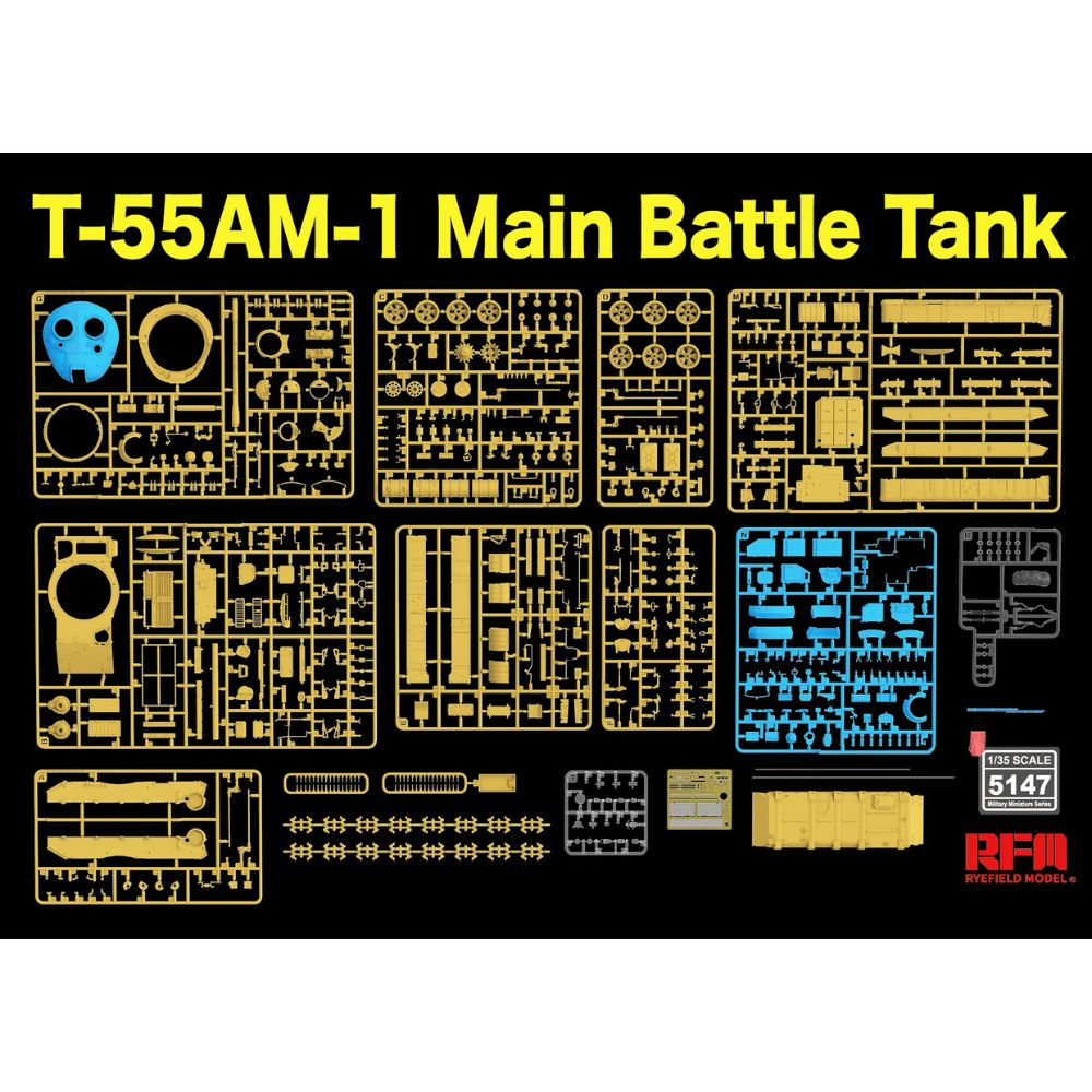 Ryefield 5147 T-55AM-1 Main Battle Tank 1:35 Model Kit