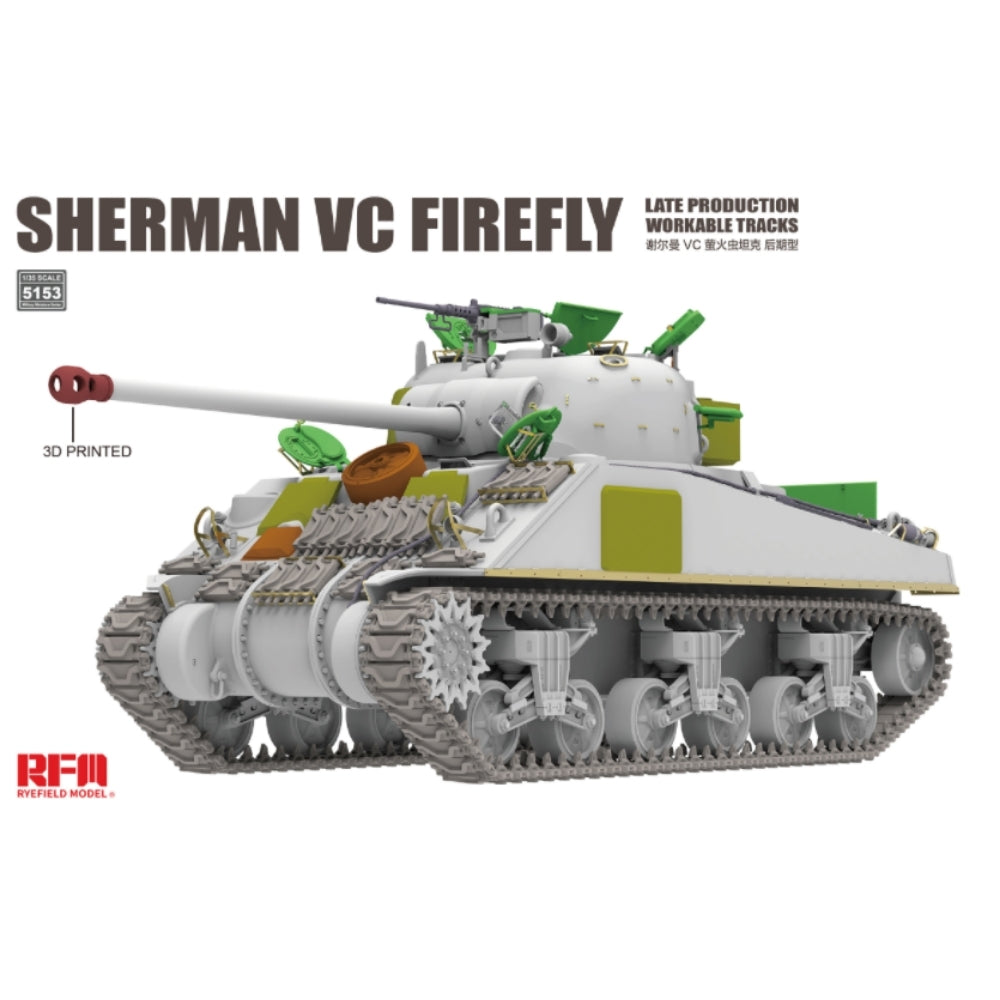Ryefield Models 5153 Sherman VC Firefly Late Production Tank 1:35 Model Kit