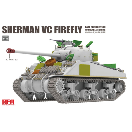 Ryefield Models 5153 Sherman VC Firefly Late Production Tank 1:35 Model Kit