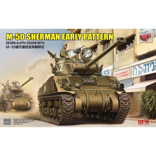 Ryefield Models M-50 Sherman Early Pattern Tank 1:35 Model Kit