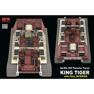 Ryefield 5165 Sd.Kfz.182 KING TIGER Porsche Turret Full Interior 1:35 Model Kit