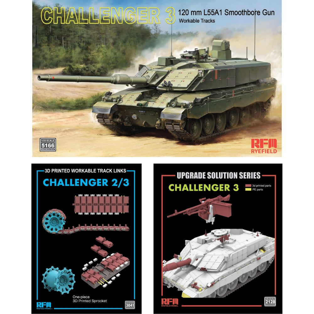 Ryefield Models Challenger 3 Tank Ultimate Bundle 1:35 Model Kit & Upgrades