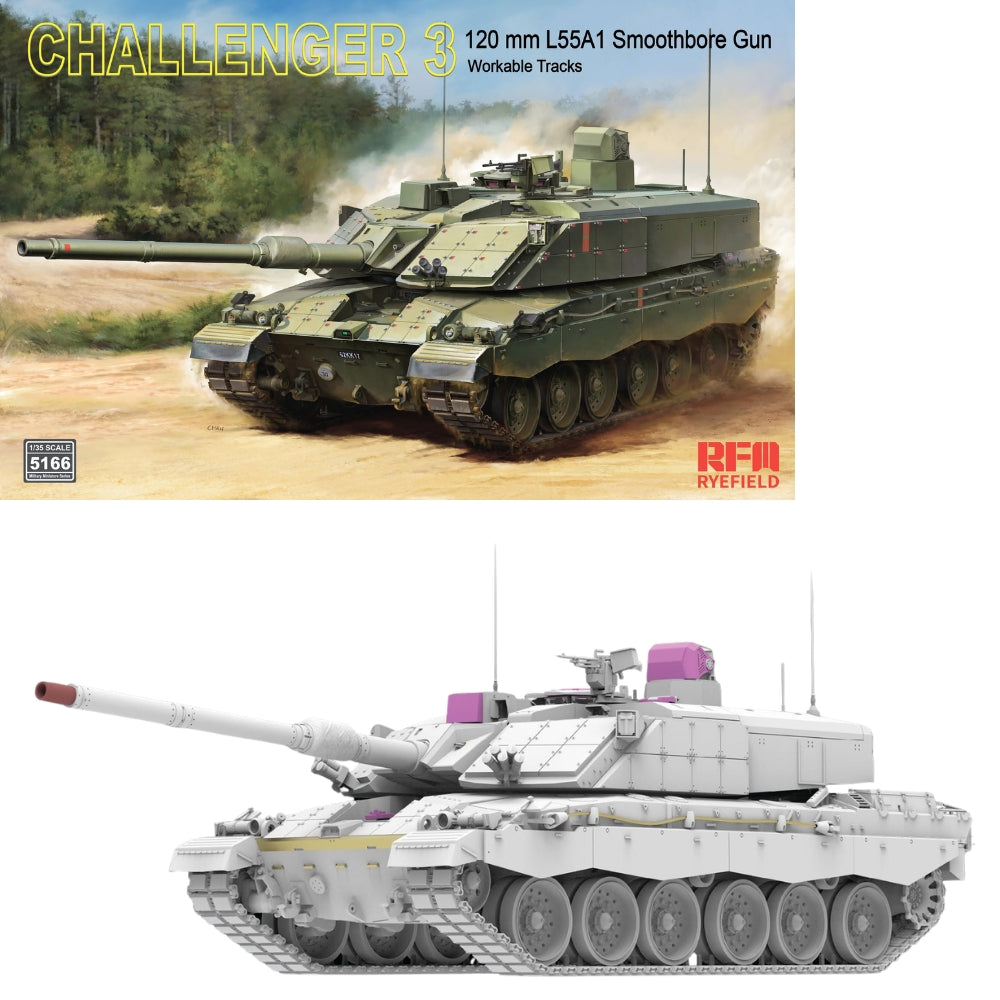 Ryefield Models Challenger 3 Tank Ultimate Bundle 1:35 Model Kit & Upgrades