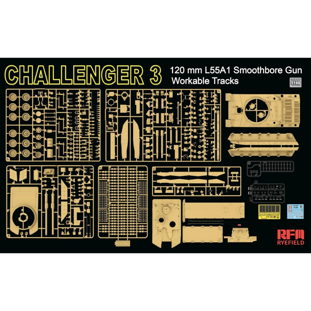 Ryefield Models Challenger 3 Tank Ultimate Bundle 1:35 Model Kit & Upgrades