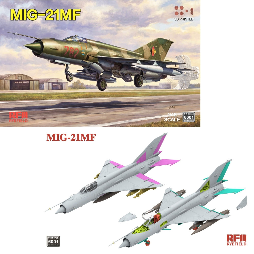 Ryefield Model RM6001 MiG-21MF 1:48 Model Kit