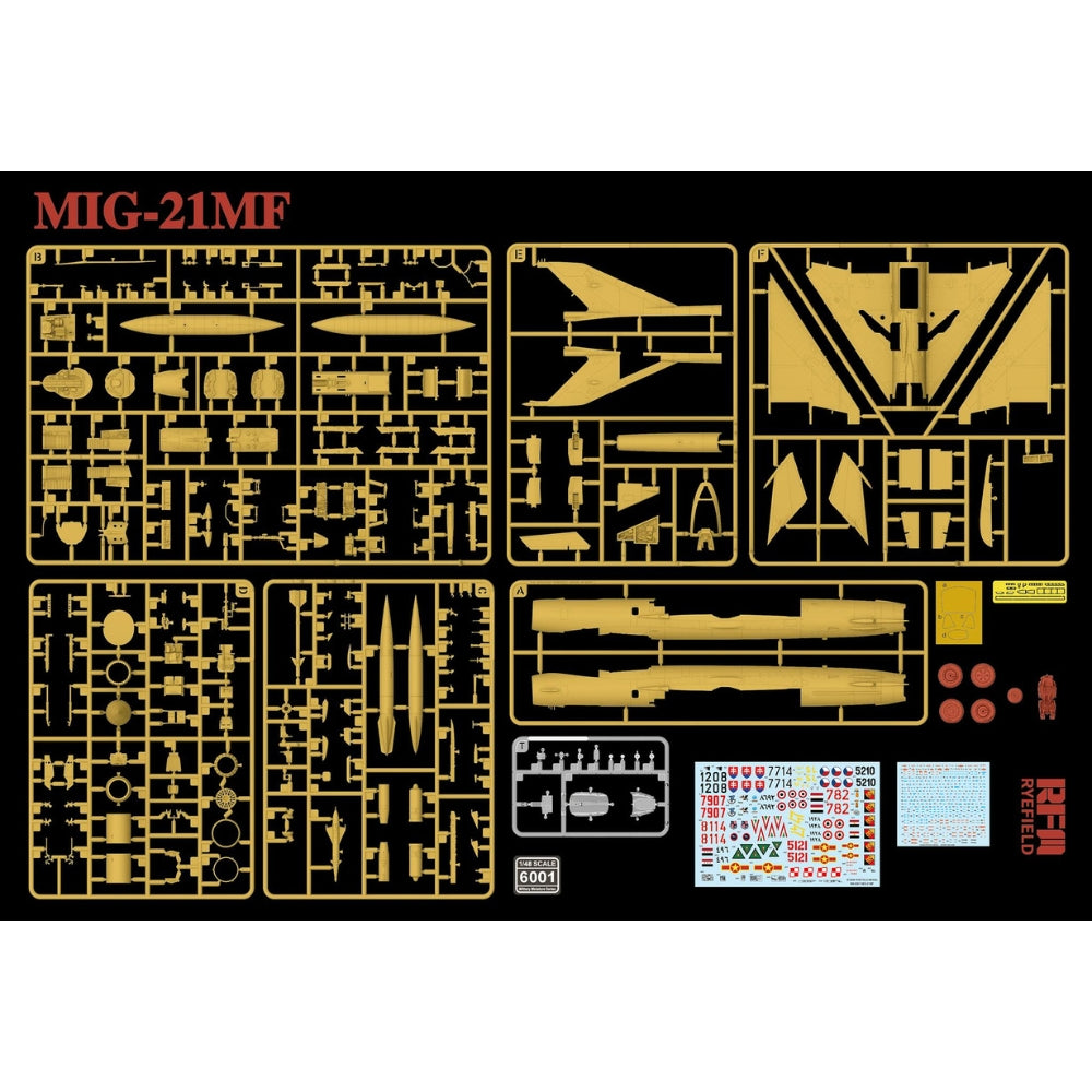 Ryefield Model RM6001 MiG-21MF 1:48 Model Kit