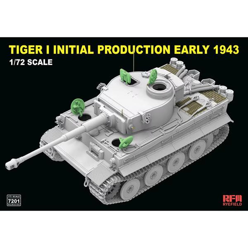 Ryefield 7201 Tiger I Initial Production Early 1943 1:72 Model Kit