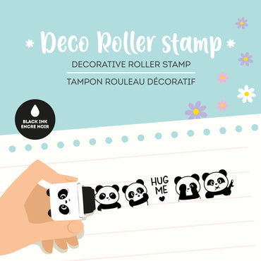 Legami Deco Roller Stamp Decorative Roller Stamp - Panda - Black Ink