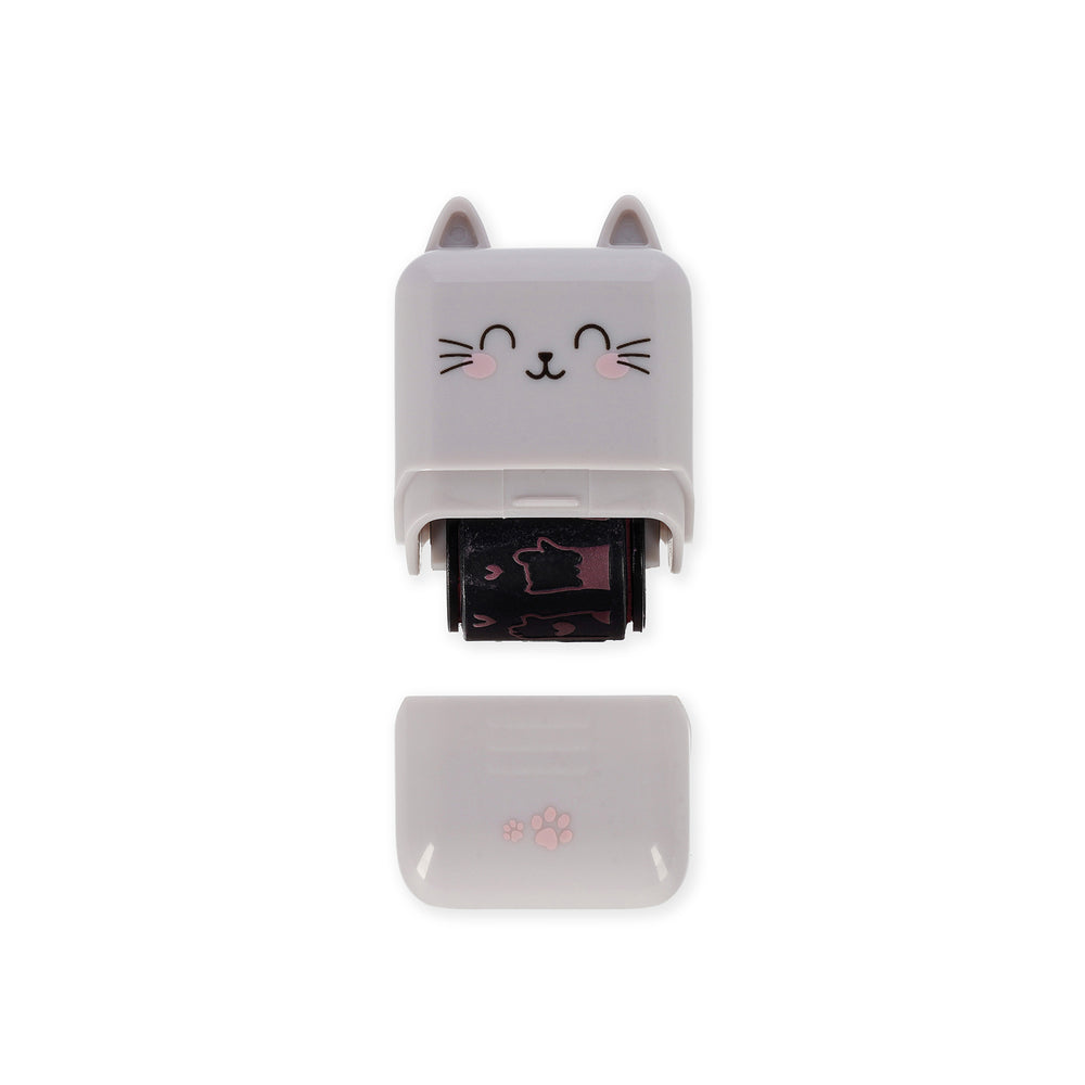 Legami Deco Roller Stamp Decorative Roller Stamp - Kitty - Pink Ink