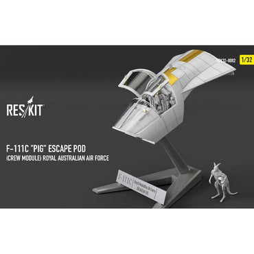 ResKit F-111C Flying Pig Escape Crew Module w/Kangaroo Figurine 1:32 Model Kit