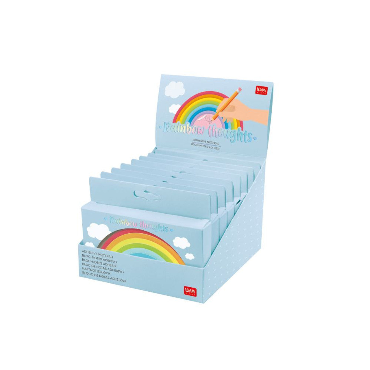 Legami Rainbow Thoughts Adhesive Notepad