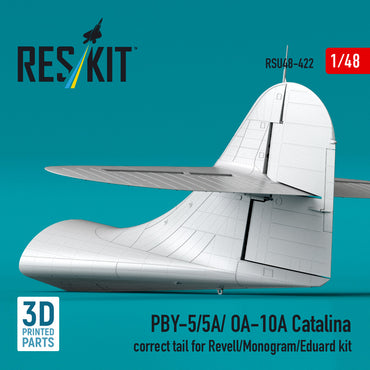 Reskit Consolidated PBY-5/PBY-5A/OA-10A Catalina Correct Tail 1:48 3D Part