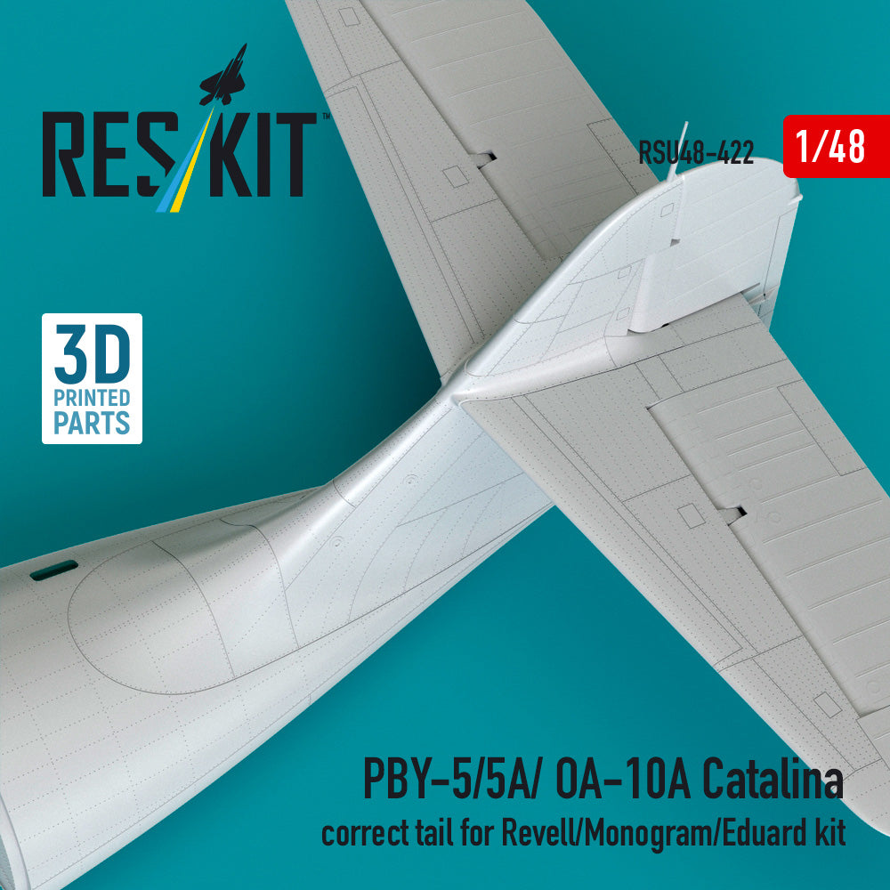 Reskit Consolidated PBY-5/PBY-5A/OA-10A Catalina Correct Tail 1:48 3D Part