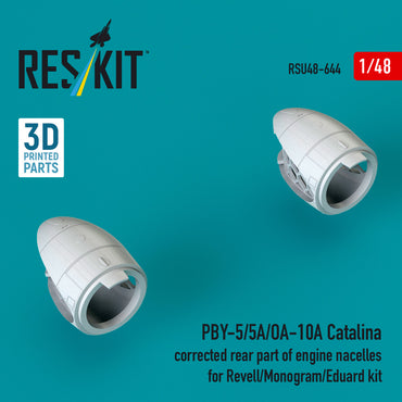 Reskit Consolidated PBY-5/PBY-5A/OA-10A Catalina Correct Engine Nacelles 1:48