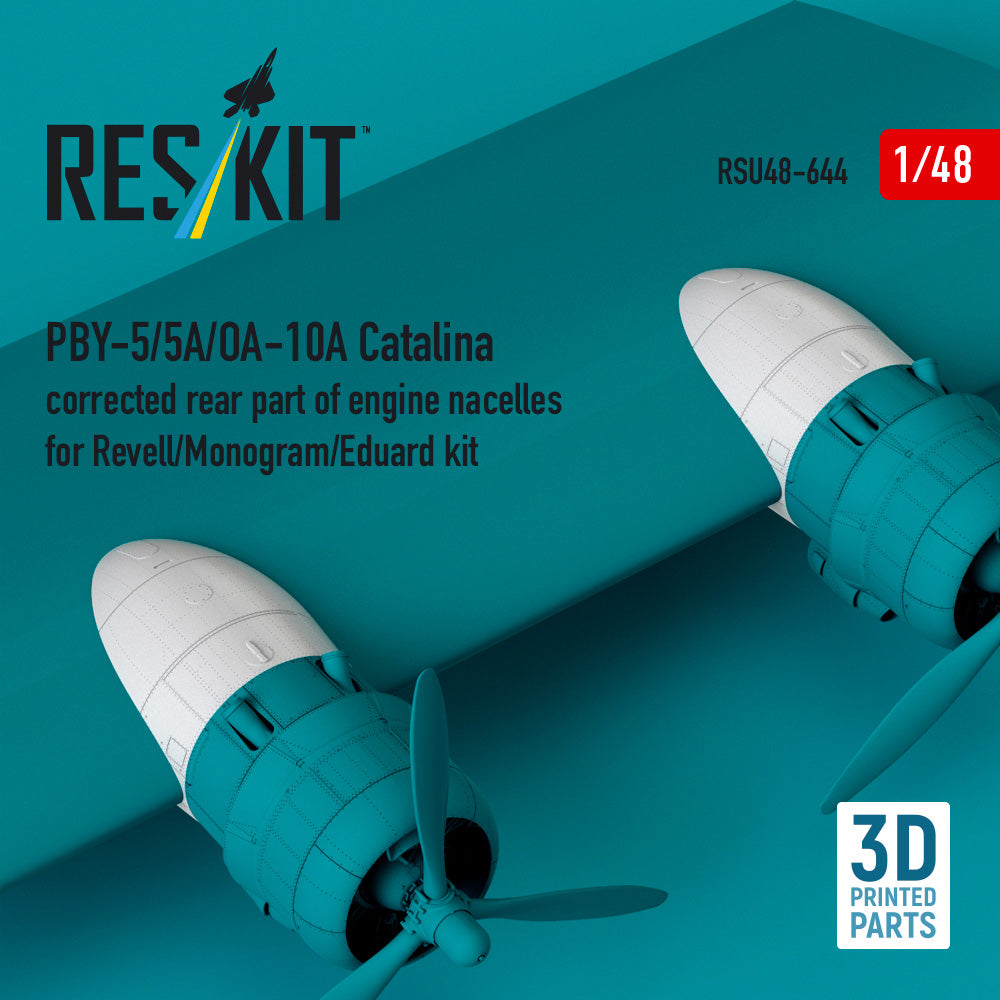 Reskit Consolidated PBY-5/PBY-5A/OA-10A Catalina Correct Engine Nacelles 1:48