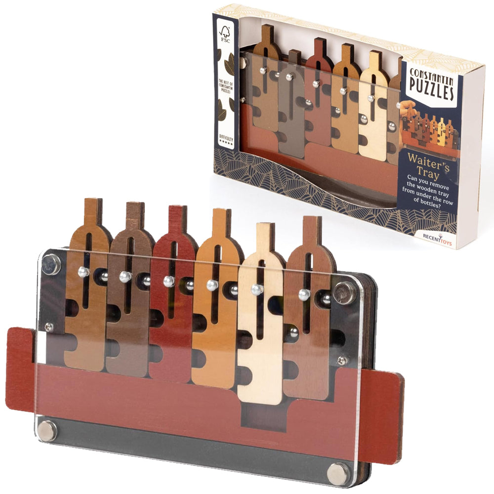 The Waiter’s Tray - Constantin Puzzle Wooden Brain Game from Recent Toys C5061