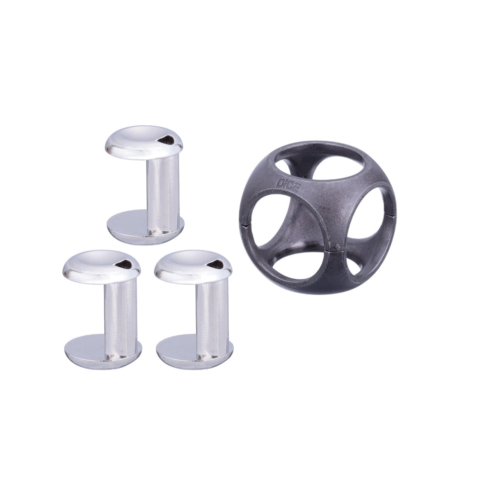 Huzzle Dice - Cast Metal Puzzle Brainteaser by Hanayama H5043