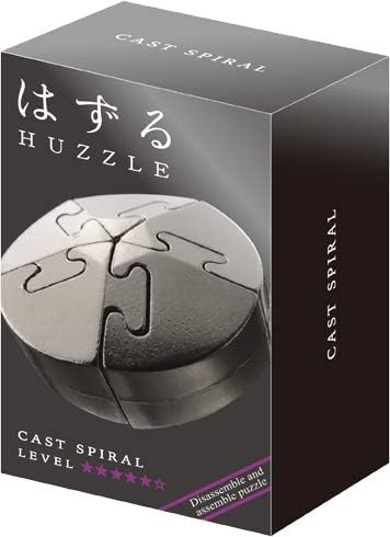 Huzzle Spiral - Cast Metal Puzzle Brainteaser by Hanayama H5085