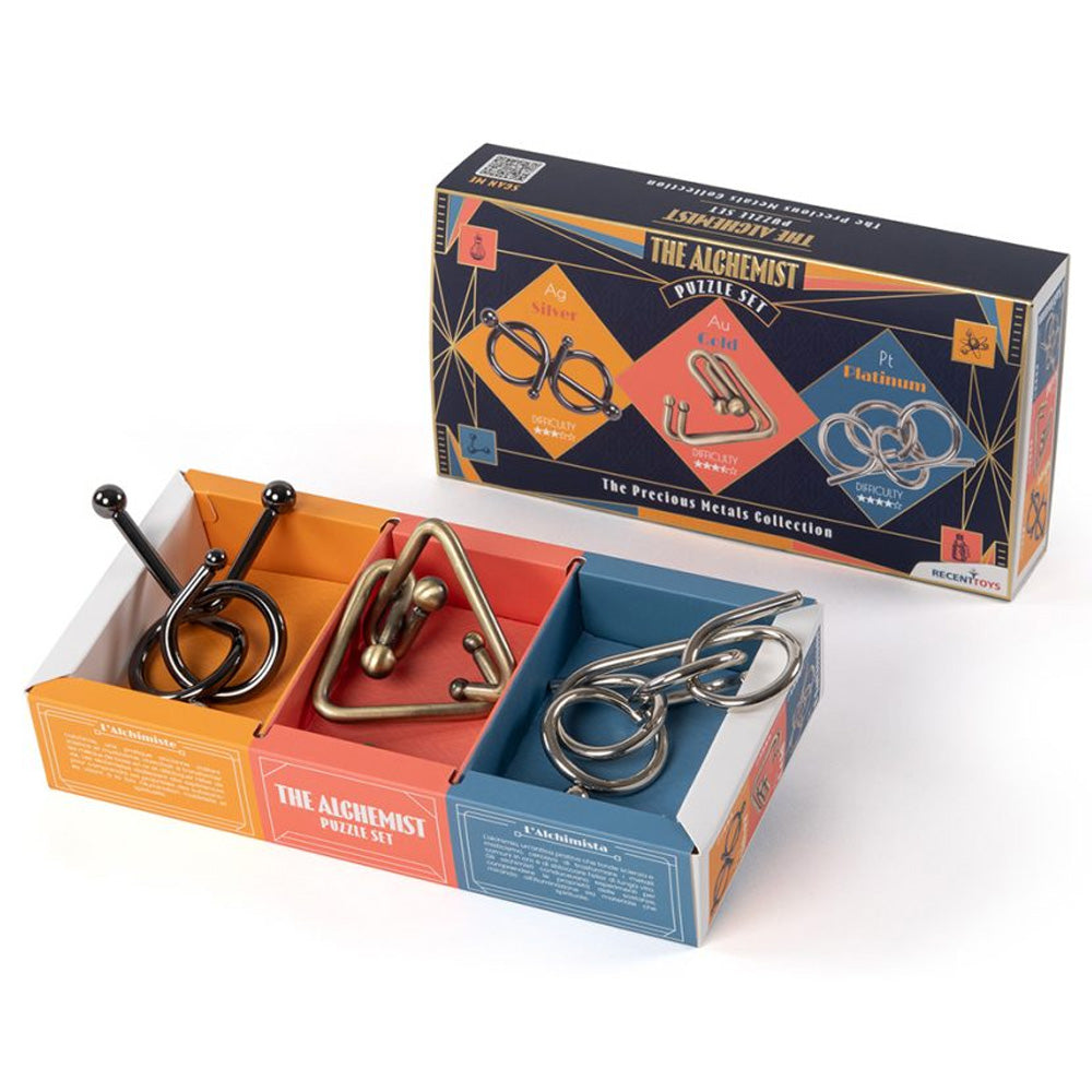 The Alchemist Puzzle Set of 3 Brain Teasers from Recent Toys