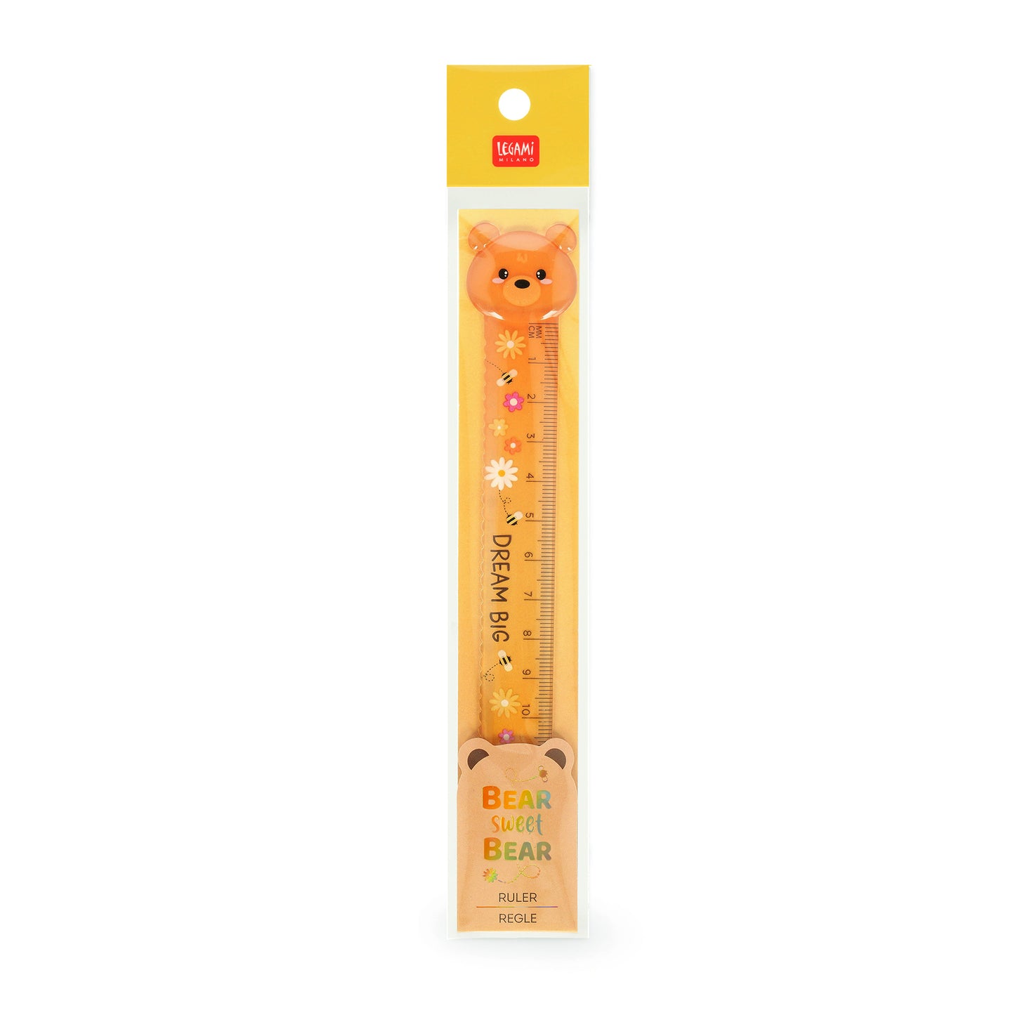 Legami Bear Sweet Bear Ruler - Teddy Bear - 15cm