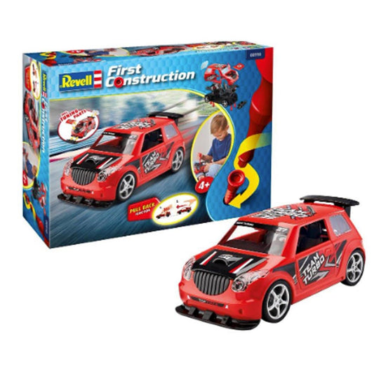 Revell 00910 Red Rallye Car w/Pullback Motor First Construction 1:20 Model Kit