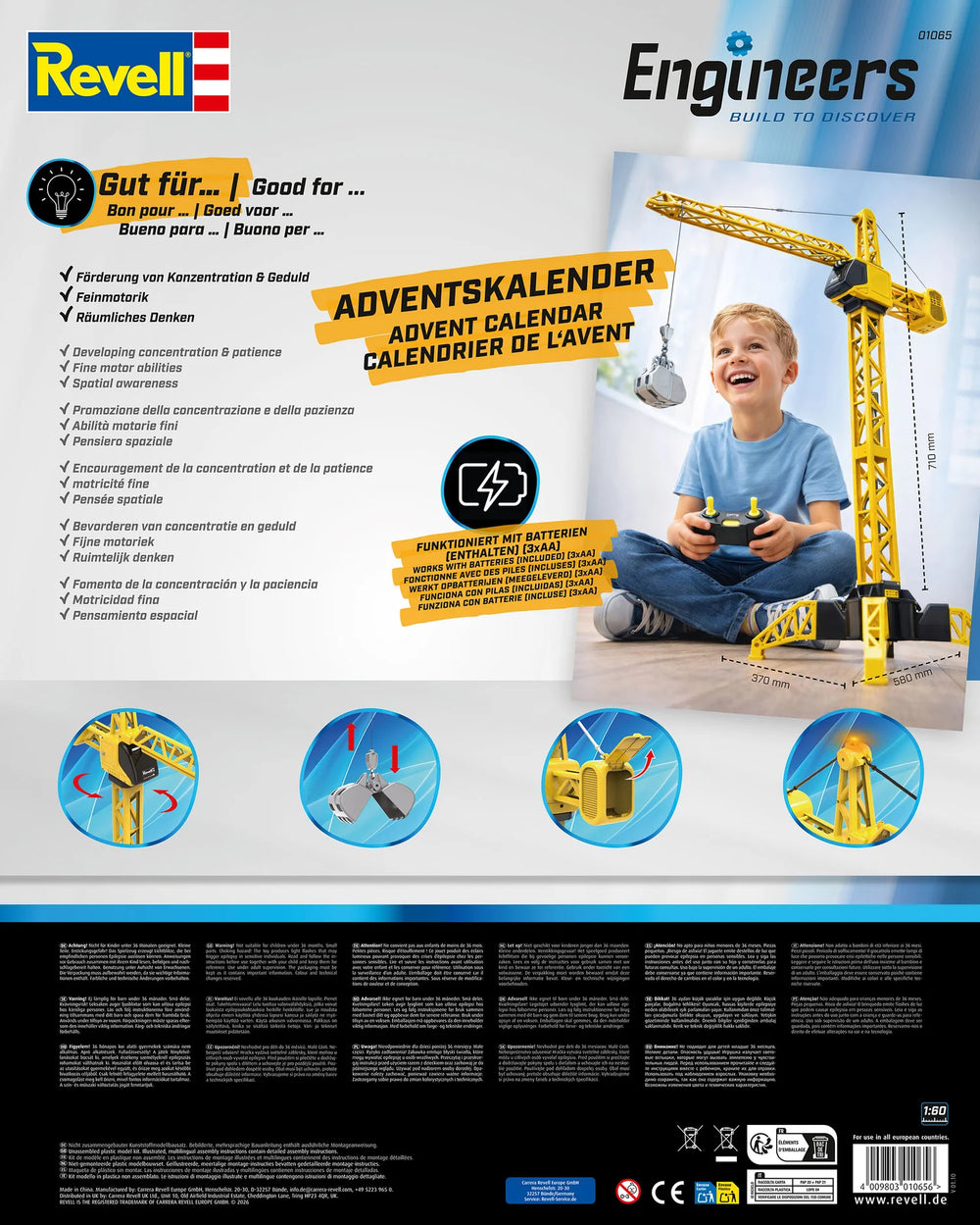 Revell 01065 Engineers Ultra Crane 71cm Advent Calendar