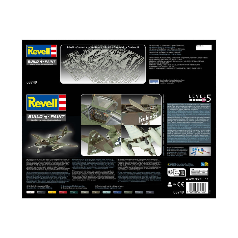 Revell 03749 Messerschmitt Me262A-1a/U4 1:32 Model Kit