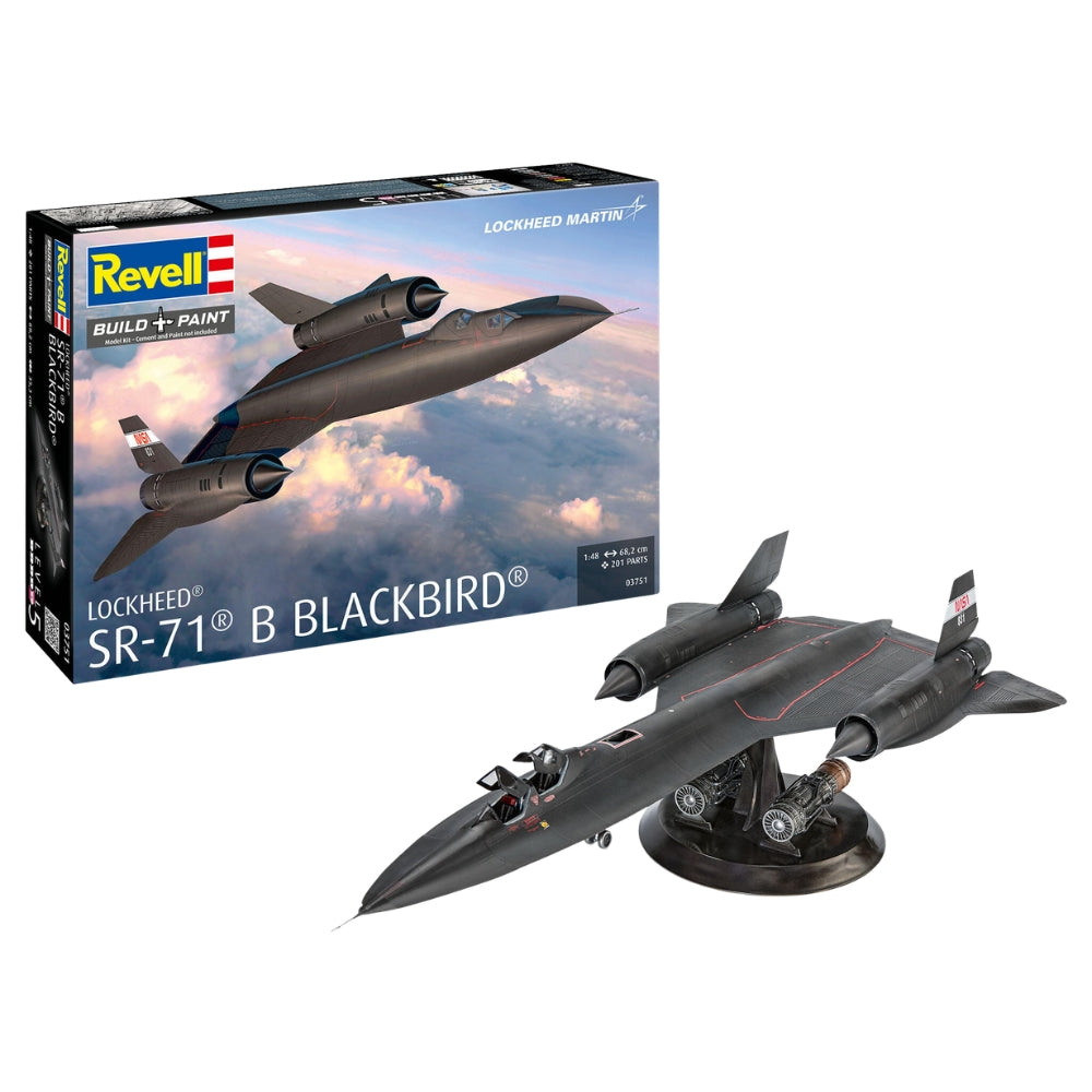 Revell 03751 Lockheed SR-71B Blackbird New Parts 1:48 Model Kit
