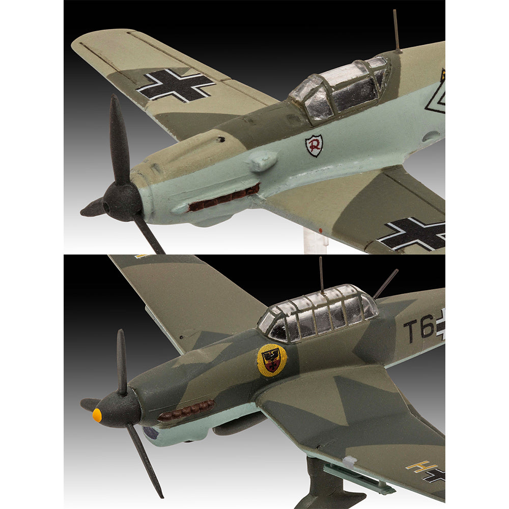 Revell 03770 Messerschmitt Bf109E & Junkers Ju87B Stuka 1:144 Model Kit
