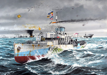 REVELL Flower Class Corvette HMCS Snowberry 1:144 Ship Model Kit 05132