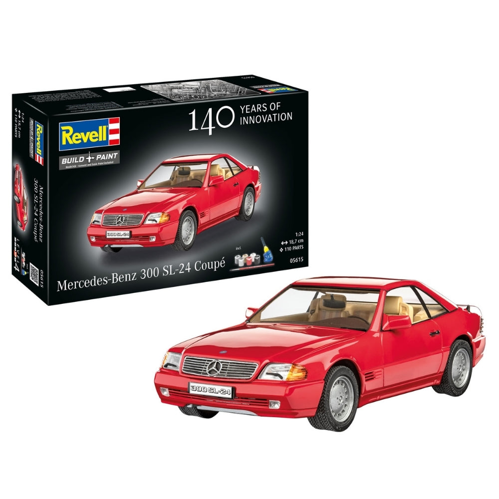 Revell 05615 Mercedes-Benz 300 SL-24 Coupe 100 Years MB 1:24 Model Kit Gift Set