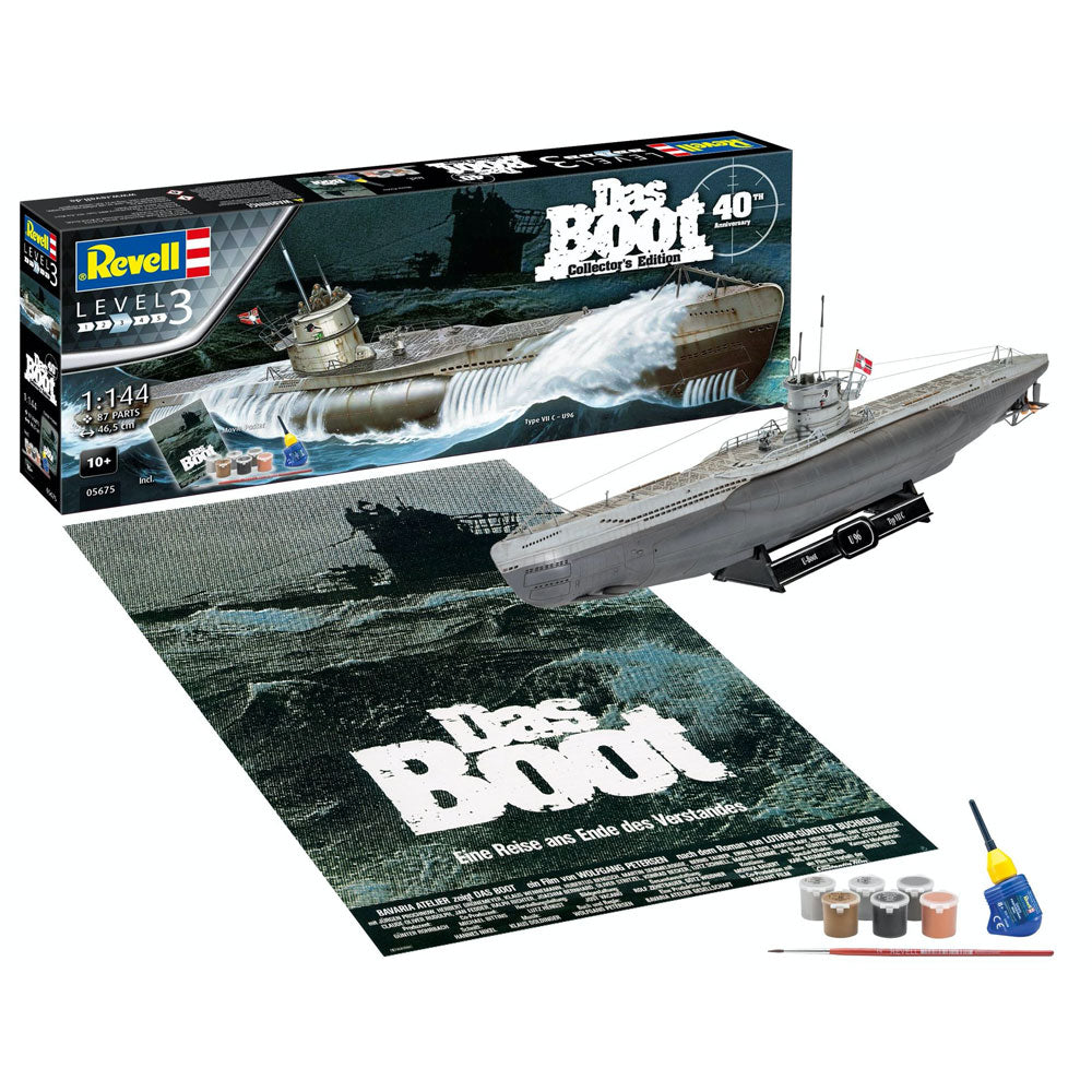 Revell 05675 Gift Set "Das Boot" Movie 40 Years Collectors Edition 1:144 Plastic Model Kit