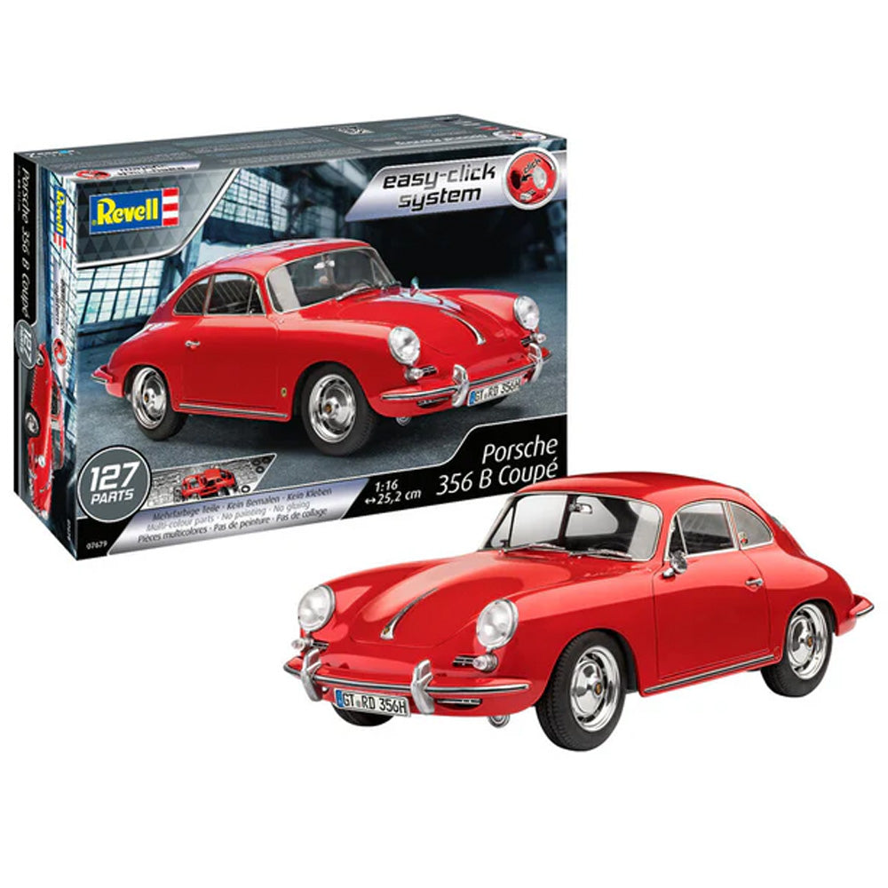 Revell 07679 Porsche 356B Coupé 75th Anniversary Click System 1:16 Model Kit