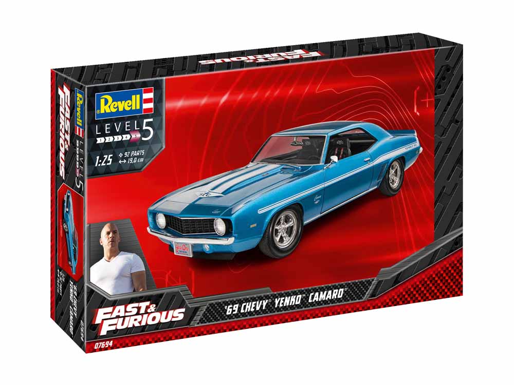 Revell 07694 1969 Chevy Camaro Yenko Fast & Furious 1:25 Model Kit