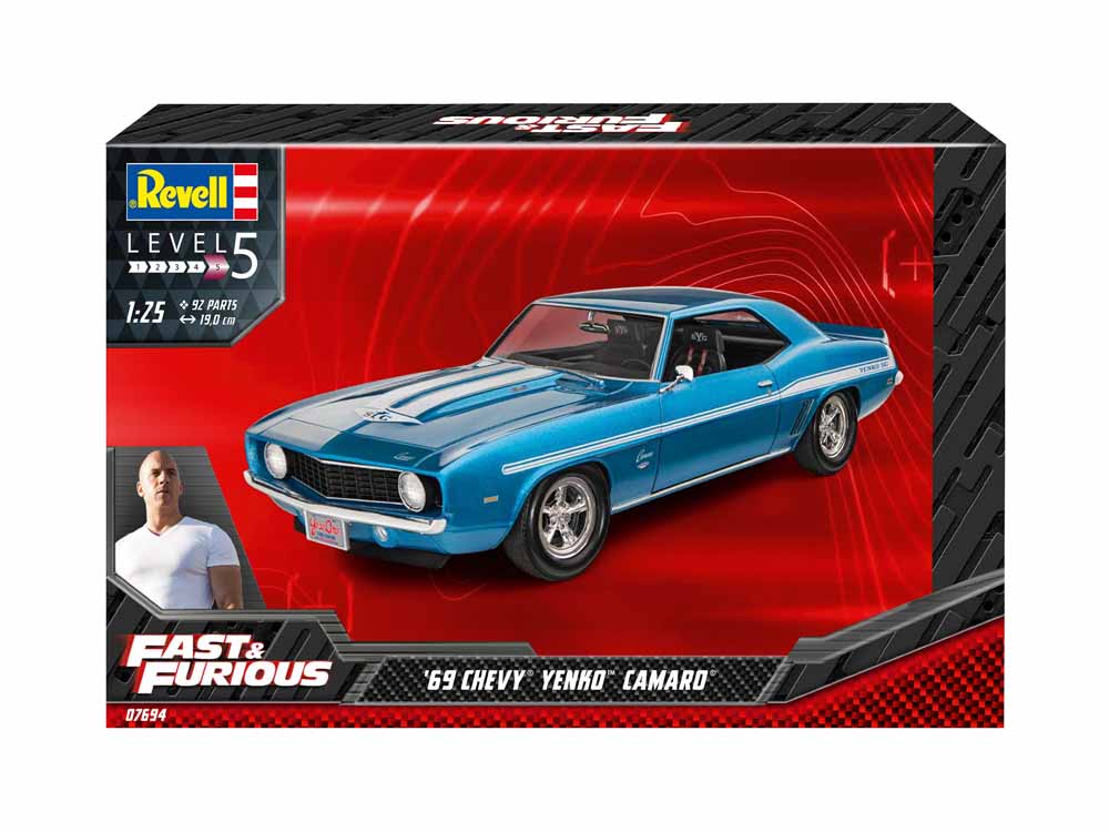Revell 07694 1969 Chevy Camaro Yenko Fast & Furious 1:25 Model Kit