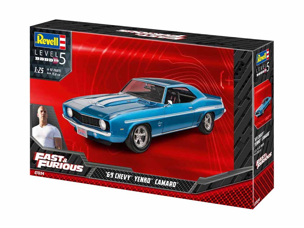 Revell 07694 1969 Chevy Camaro Yenko Fast & Furious 1:25 Model Kit