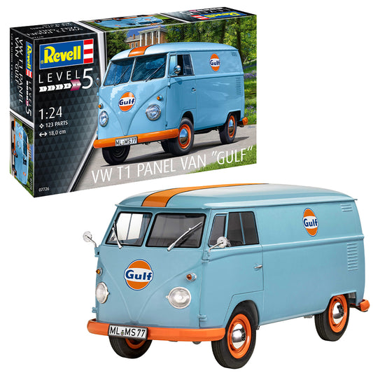 Revell 07726 VW T1 Panel Van (Gulf Decoration) 1:24 Model Kit