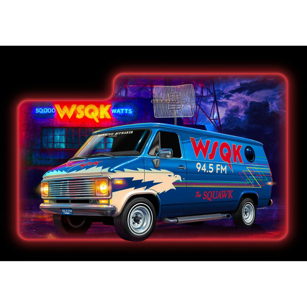 Revell 07732 Stranger Things GMC® WSQK Squawk Van 1:25 Model Kit