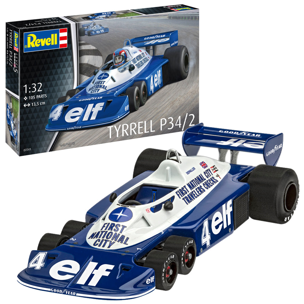 Revell 07741 Tyrrell P34/2 6-Wheeler F1 Car 1:32 Model Kit