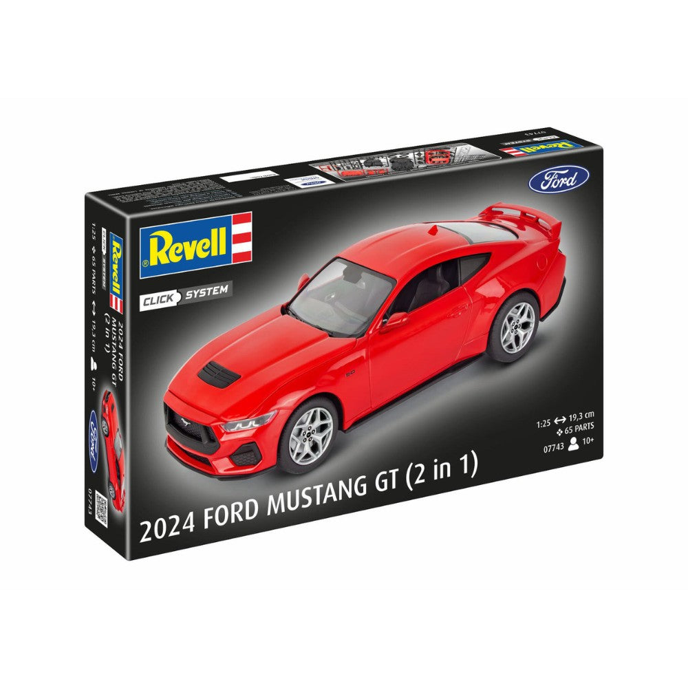 Revell 07743 2024 Ford Mustang GT (Easy-Click) 1:25 Model Kit