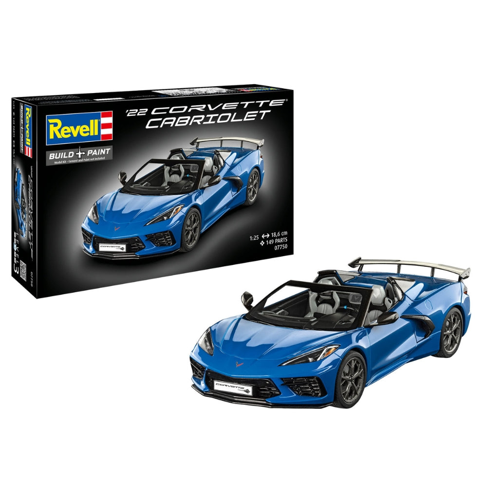Revell 07750 22 Corvette C8 Cabriolet 1:25 Model Kit